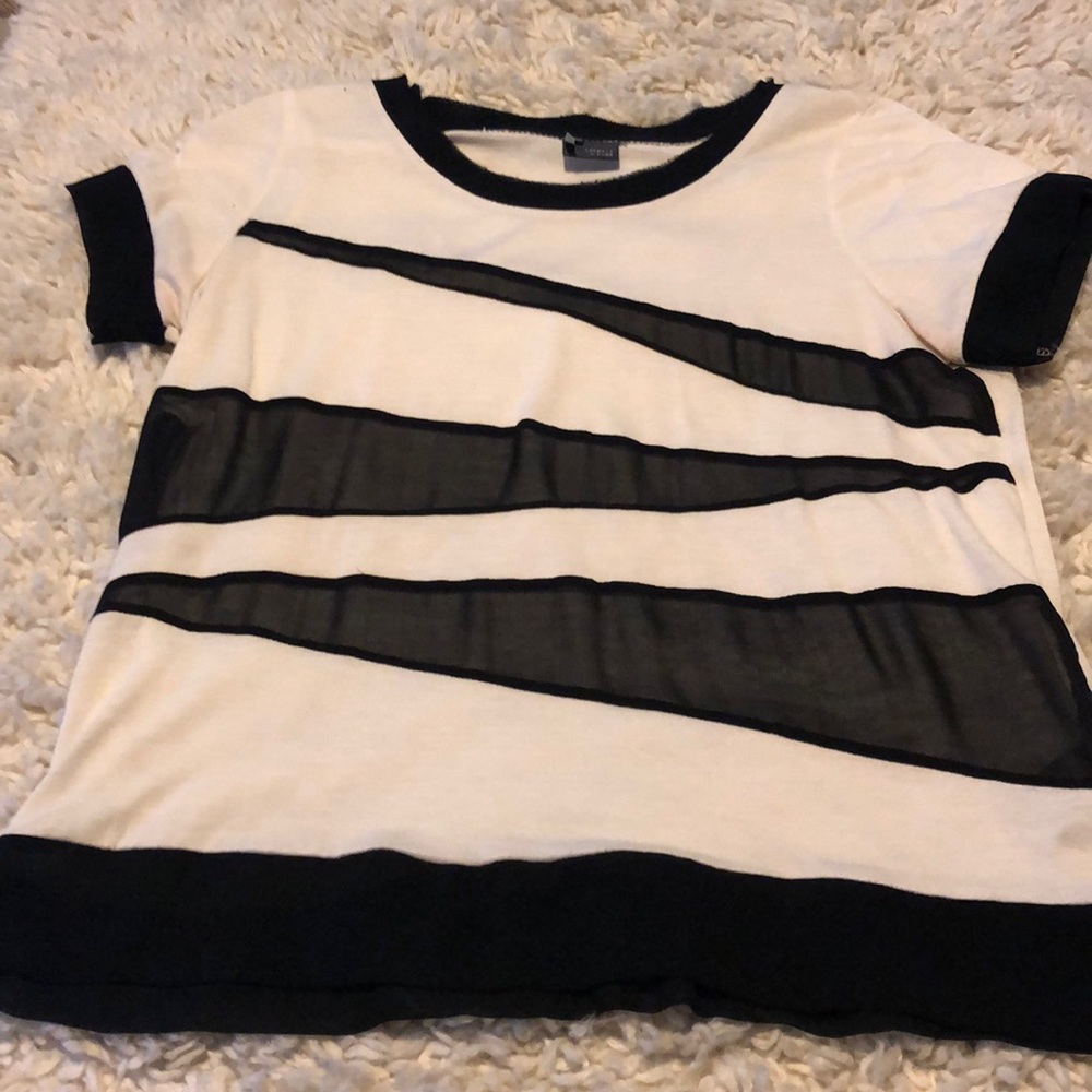 Black and white striped shirt